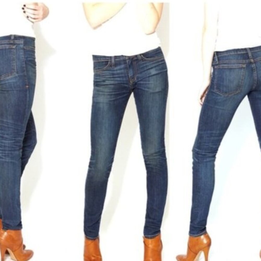imogene + willie Women's Straight Leg Dark Blue Jeans